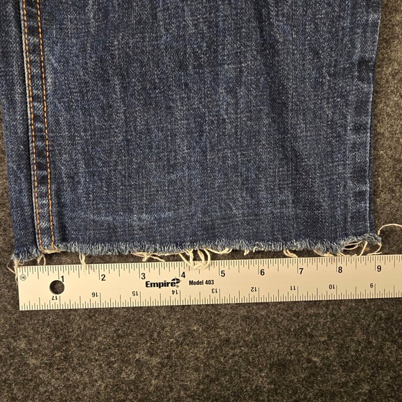 Y2K Neoblue Mens Blue Dark Wash Jeans Straight Leg Denim Made in USA Size 38x27 - Picture 9 of 13